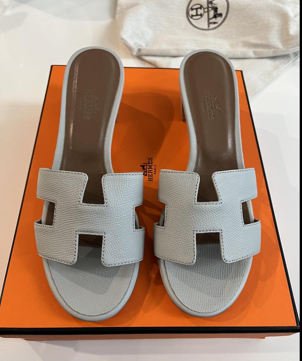 [Review] Hermes Oasis Sandal – Pale Blue From GT Factory