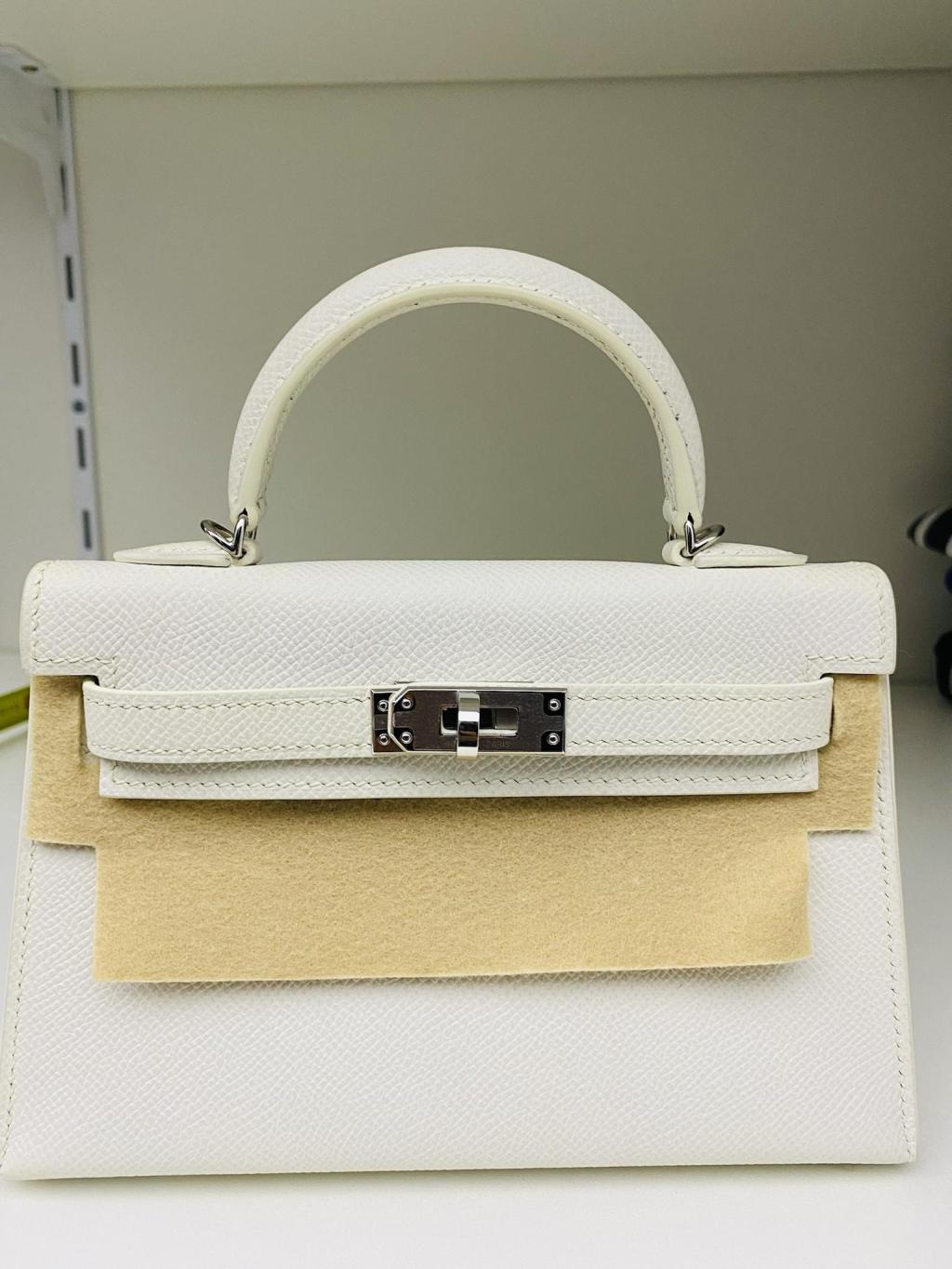 [Review] Hermes Mini Kelly 2  in White Epsom Leather with PHW from Steve
